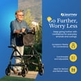 thumbnail image 3 of LifeWalker UPWalker Large Original Upright Rollator Walker w/ Seat for Seniors, 3 of 5