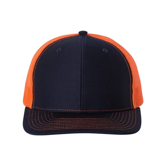 Adjustable Snapback Trucker Cap, Adjustable, NavyOrange