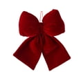 thumbnail image 2 of Christmas Bow Christmas Tree Decoration Hanging Red Velvet Bow Christmas Tree Decoration, 2 of 6