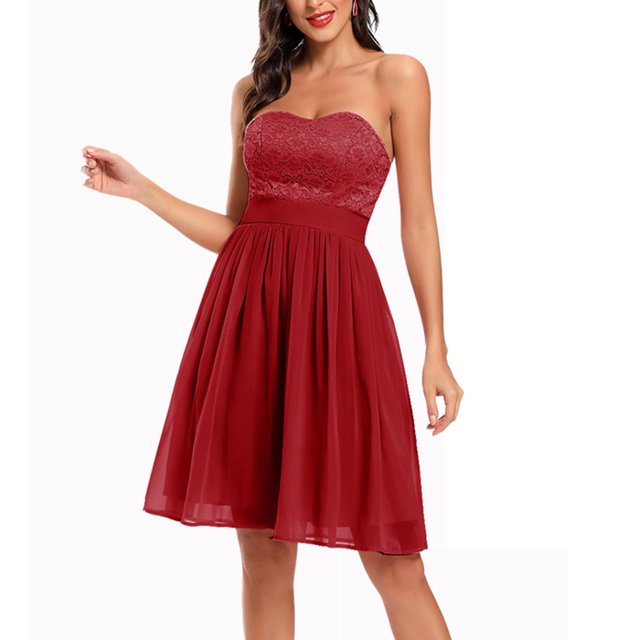 EGNMCR Robes de Soirée pour Femmes, Robes Formelles pour Femmes, Robes de Cocktail pour Femmes Robe d'Été pour Femmes à Épaules Dénudées Col en V Vintage Unie Robe de Fête Robe pour Femmes