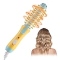 thumbnail image 1 of Ceramic Curling Iron & Round Brush - 2-in-1 Heated Styling Tool for Short Hair, Anti-Scald Mini Curling Wand with Ionic Technology, 110V 25W, 7.48 Inch, 1 of 6