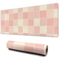 thumbnail image 1 of Pastel Checkered Desk Mat, Aesthetic Pattern Office Decor Extra Large Mouse Pad, Laptop Pad Mat, Game Mat, 31.5x11.8in, 1 of 7