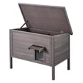 thumbnail image 1 of VEVOR Maison Extérieure pour Chat Abri pour Chat Sauvage en Bois avec Toit et Volets de Porte en PVC, 1 of 9