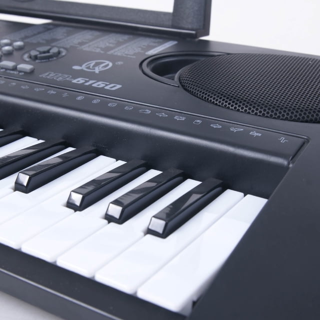 Manufacturer Direct 61-Key Electronic Piano for Kids 4-6, Multifunctional Music Toy with Microphone & Steel Piano Sounds, Child-Friendly Design, Export-Quality Musical Instrument (MQ-6160 Black +