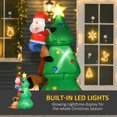 thumbnail image 4 of HOMCOM 6ft Inflatable Christmas Tree, LED Light w/ Santa Claus Dog Decor, 4 of 10