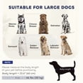 thumbnail image 4 of PawHut Elevated Washable Dog Sofa for Large Dogs, Dark Grey, 4 of 10
