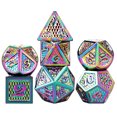 thumbnail image 1 of DND Dragon Scale Dice Set of 7 Pcs, Metal D&D Dice Set with Oversized D20 for Tabletop Roleplaying Games, Dungeons and Dragons, DND, D&D, 1 of 5