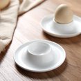 thumbnail image 1 of 2 Pack White Ceramic Eggs Tray, Round Egg Holder, Easy To Clean Egg Cup, Suitable for Kitchen Restaurant, Soft Boiled Hard Boiled Egg Tray, Breakfast Party Egg Container, 1 of 6
