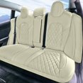 thumbnail image 2 of For 2017-2024 Tesla Model 3 FH Group Neoprene Waterproof Custom Fit Car Seat Covers  Solid Beige - Rear Set, 2 of 5