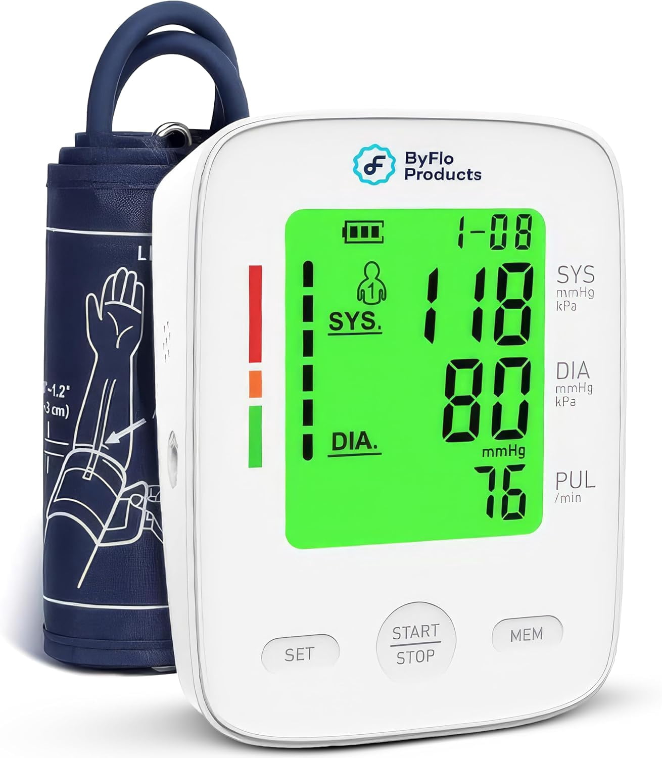 ByFloProducts Blood Pressure Monitor for Home Use