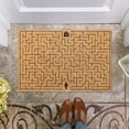 thumbnail image 2 of Tapis d'Entrée en Fibre de Coco Naturel Tapis Extérieur pour Porte d'Entrée Tapis Intérieur Profil Bas Porche Patio Tapis d'Entrée, Tapis Extérieur Antidérapant Tapis de Porte pour Entrée, Patio, Zones à Fort Passage, 16x24 Pouces, 2 of 7