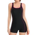 thumbnail image 1 of Charmo One Piece Swimsuits for Women Athletic Swimsuit Boyleg Sports Swimwear Bathing Suits, 1 of 5