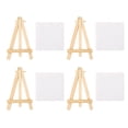 thumbnail image 1 of Mini Canvas Wood Easel Set for Art Painting Drawing Craft Wedding Home Decoration, 1 of 5