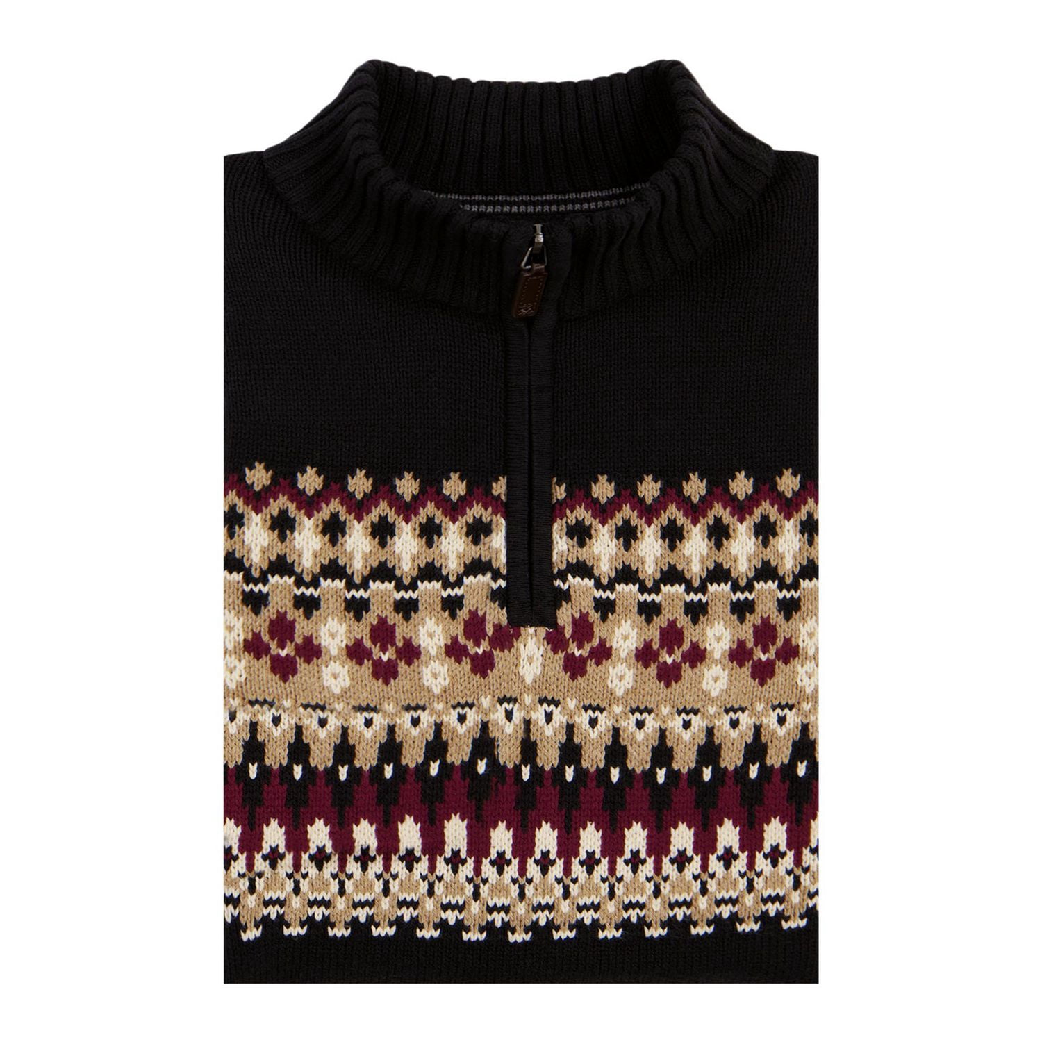 Chandail quart de zip Fair Isle pour homme IZOD, Tailles P-XXL