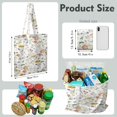 thumbnail image 4 of Sac d'Épicerie Réutilisable à Imprimé Floral - Fourre-Tout de Magasinage Pliable et Lavable à Grande Capacité, 4 of 6