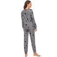 thumbnail image 5 of Women Pajama Set Long Sleeve Star Print Lounge with Pockets, 5 of 5
