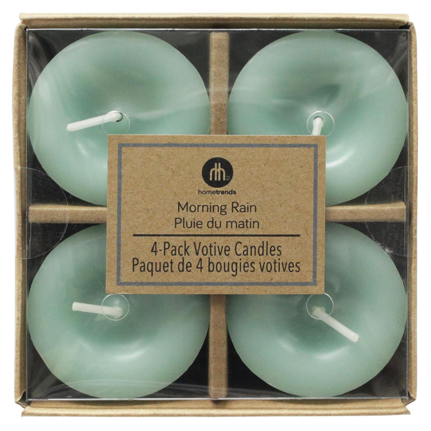 Hometrends Morning Rain Scented 4-Pack Votive Candles