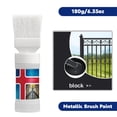 thumbnail image 2 of Black Water Based Rust Proof Metal Paint With Built In Brush Easy Application Rust Prevention Undercoat Protection For Iron Steel Outdoor Use Black Color Plastic, 2 of 6