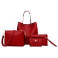thumbnail image 1 of POINTERTECK 4Pcs Women Pattern Leather Handbag+Crossbody Bag+Messenger Bag+Card Package, 1 of 2