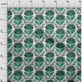 thumbnail image 3 of oneOone Velvet Dark Green Fabric Leaves & Clover Craft Projects Decor Fabric Printed By The Yard 58 Inch Wide-Z2, 3 of 5