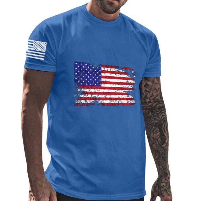 Birdeem Chemises pour Hommes Col Rond Imprimé Décontracté Manches Courtes T-Shirt Blouse