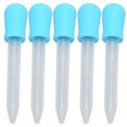 thumbnail image 2 of Compte-gouttes en Silicone Liquide Compte-Gouttes Calibrées 5 Pcs Compte-Gouttes Liquide Bijoux en Silicone Bricolage Compte-Gouttes Pipettes de Transfert pour Résine Époxy Laboratoire Expérience Bleu, 2 of 8