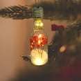 thumbnail image 4 of Home Decoration Christmas Decor Hanging Bottle Light Christmas Lamp Decorations Christmas Tree Bulb 13x4.5cm Light Bulb Decorative Items Gift Clear Light Bulbs, 4 of 7