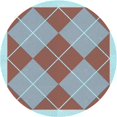 thumbnail image 1 of Ahgly Tapis d'Intérieur Lavable en Machine Carré Transitionnel Rose Rouille, 3 Pieds Carré, 1 of 7