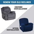 thumbnail image 3 of Super Stretch Recliner Couch Covers Chair Cover Form Fitted Non Slip Reclining Slipcovers for Standard Large Recliner, Soft Thick, 3 of 7