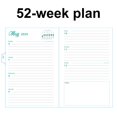thumbnail image 4 of CUITING 2025 Flower Planner Calendar Elegant English Weekly and Monthly Diary with Coil Binding  Back Pocket and Thick Paper Features Floral Design  Holiday Labels, 4 of 8