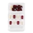 thumbnail image 1 of relayinert False Nail Removable Wearable Simple to Apply Smooth Surface Various Shapes Fake Fingernail Strong Viscosity Charming Paster 10, 1 of 9