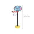 thumbnail image 3 of Panier de Basketball en Forme d'Éléphant B pour Enfants, Hauteur Ajustable, Jeu Intérieur Extérieur, 3 of 8