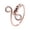 Rose Gold, variant on Anxiety Fidget Ring Women Spinning Rings With Beads Stress Relief Spinning Ring