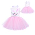 thumbnail image 4 of TIMIFIS Tenue de Pâques pour Filles, Robes de Pâques pour Filles, Robe de Princesse pour Tout-Petits, Robe d'Été Dos Nu avec Bandeau, Col, Queue pour 9 Ans, 4 of 8