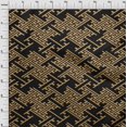 thumbnail image 4 of oneOone Cotton Flex Black Fabric Geometric Craft Projects Decor Fabric Printed By The Yard 40 Inch Wide, 4 of 4