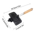 thumbnail image 3 of Breakfast Sandwich Maker Hot Sandwich Maker,Double-Sided Sandwich Baking Pan with 7In Bread Clip,Double Sided Frying Pan for Breakfast,Hot Dog Toaster,Campfire Sandwich Maker Bread Pans for Baking, 3 of 9