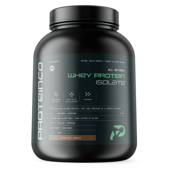 ProteinCo | All Natural New Zealand Whey Protein Isolate | Stevia | Grass Fed | 4 Lbs | (Chocolate)
