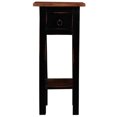 thumbnail image 2 of Sunset Trading Cottage Narrow Wood Side Table in Antique Black and Raftwood Top, 2 of 5