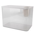 thumbnail image 4 of Miniature Design Small Fish Tank Transparent Plastic  Protective Lid Clear Aesthetic Betta Fish Desktop Aquarium for Goldfish DIY Opportunity, 4 of 7