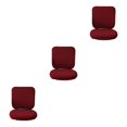 thumbnail image 2 of Baohd Computer Chair Cover Swivel Chair Cover Rotating for Chair Wine Red Backrest + Cushion Cover 3Set, 2 of 6