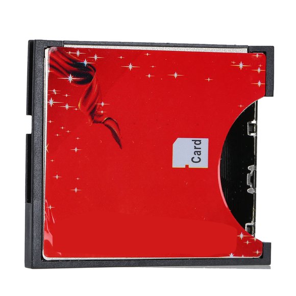 CF Card Adapter, ABS Shell Card Adapter Reader Transfer WIFI Memory Card to Compact Flash Card Reader High Speed Portable Flash Card Adapter, Manual Insert and Extract Type