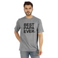 thumbnail image 1 of Inkmeso T-Shirt à Col Rond pour Hommes avec Imprimé Graphique Best Papa Ever.€ T-Shirt pour la Fête des Pères, 1 of 7
