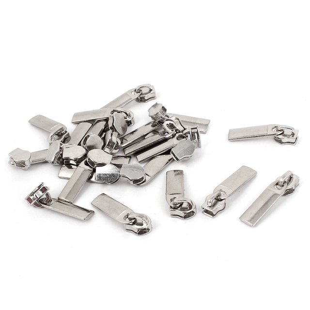 Unique Bargains Slider Pull #3 Molded Metal Zipper Puller For Repair Replace 20PCS