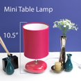 thumbnail image 2 of Simple Designs Stonies Lot de 2 lampes de chevet de table à l'aspect pierre, 2 of 7