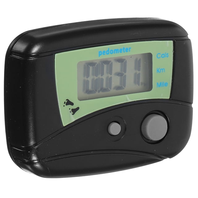 MasteelfCA Podomètre Numérique Portable Multifonction à Écran LCD, Marches, Distance de Marche, Compteur de Calories (Noir)