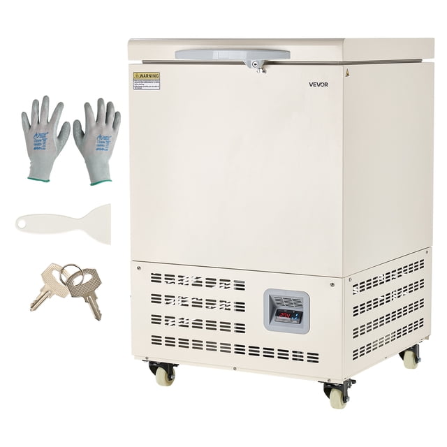 VEVOR Ultra Low Temperature Freezer Lab Freezer 58 L −40 ℉ to −123 ℉ Adjustable Temp