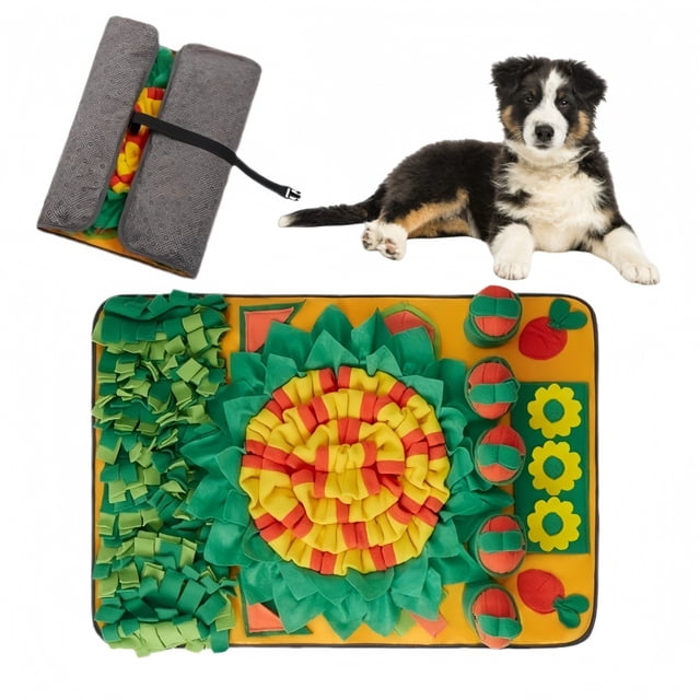 Large Snuff Pad For Dogs Interactive Educational Feeding Mat Enhances Foraging Skills Portable Training Toy For Small Medium Sized