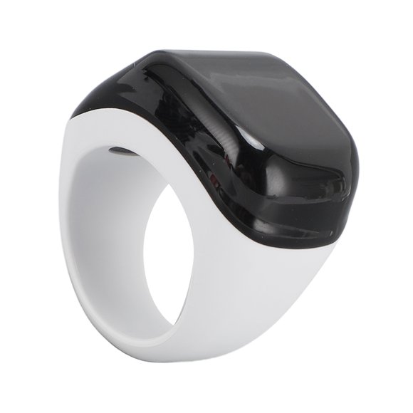 Smart Rings Counter, Electronic Finger Counter, Prayer Reminder Counter, Digital Tasbeeh Tasbih with Vibration Reminder, 0.42in Screen, Touch Control, for Muslim