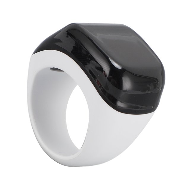 Smart Rings Counter, Electronic Finger Counter, Prayer Reminder Counter, Digital Tasbeeh Tasbih with Vibration Reminder, 0.42in Screen, Touch Control, for Muslim
