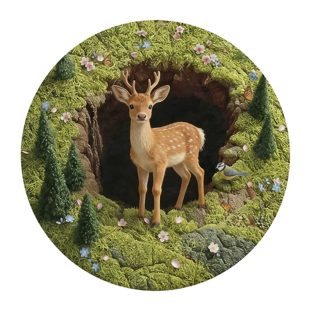 WMQPNNS Tapis Optique Animal Ludique Moderne pour Salon Chambre